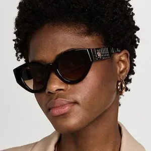 ?Burberry BE4390 MEADOW 30018G Sunglasses Black Grey Gradient Cat Eye Women Burberry | Accessories | Burberrybe439 Meadow3008g  main image 2